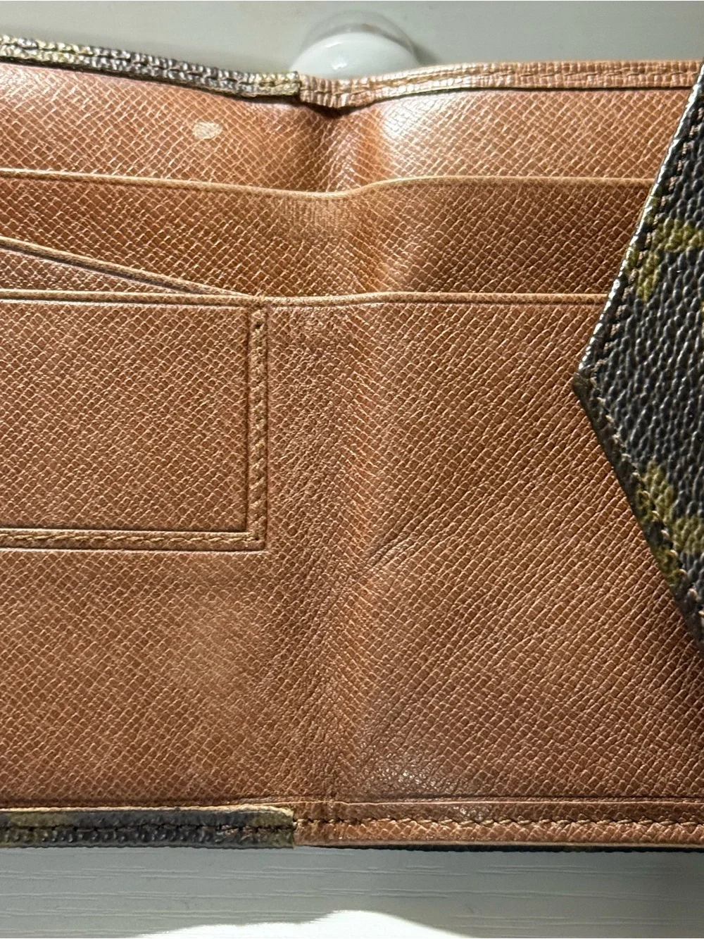Louis Vuitton Monogram Envelope Snap Wallet - Brown & Gold